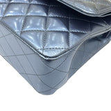シャネル CHANEL マトラッセ25 A01112 メタリックブルー ゴールド金具 カーフスキン レディース チェーンショルダーバッグ