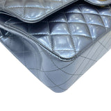 シャネル CHANEL マトラッセ25 A01112 メタリックブルー ゴールド金具 カーフスキン レディース チェーンショルダーバッグ