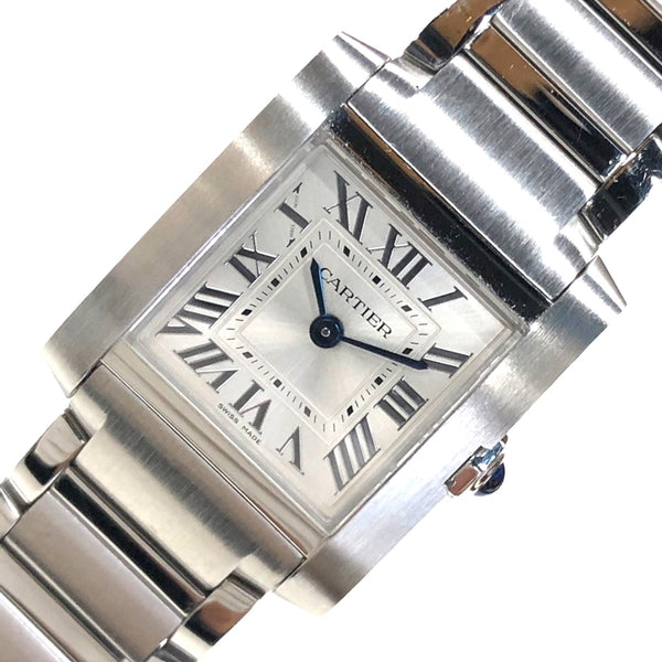 カルティエ Cartier タンクフランセーズSM WSTA0065 シルバー SS クオーツ レディース 腕時計