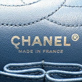 シャネル CHANEL 2.55 ラージチェーンショルダー A37587 デニムブルー シルバー金具 デニム レディース ショルダーバッグ