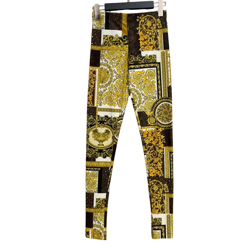 ヴェルサーチ VERSACE 総柄 レギンスパンツ A83807 36(約Sサイズ) マルチカラー ナイロン80% ポリウレタン20% レディース