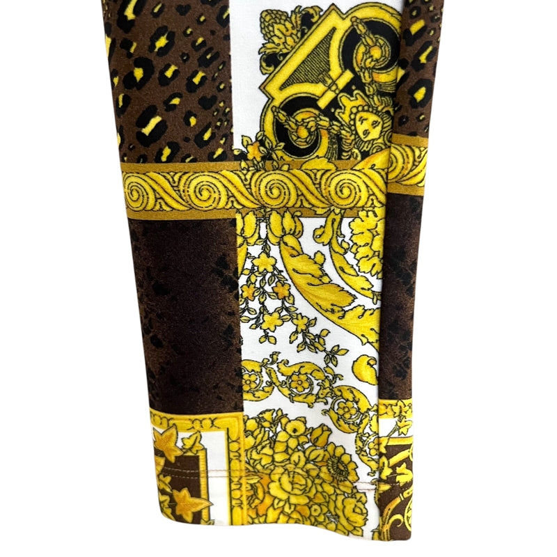 ヴェルサーチ VERSACE 総柄 レギンスパンツ A83807 36(約Sサイズ) マルチカラー ナイロン80% ポリウレタン20% レディース