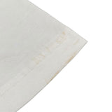 ドルチェ＆ガッバーナ Dolce & Gabbana ロゴ刺繡レースネックTシャツ F8M72T ホワイト コットン レディース 半袖Ｔシャツ