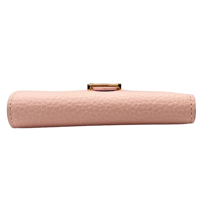 ルイ・ヴィトン LOUIS VUITTON LV ヴェルティカル CPウォレット M82144 ローズジャスミン ゴールド金具 トリヨンレザー レディース 二つ折り財布