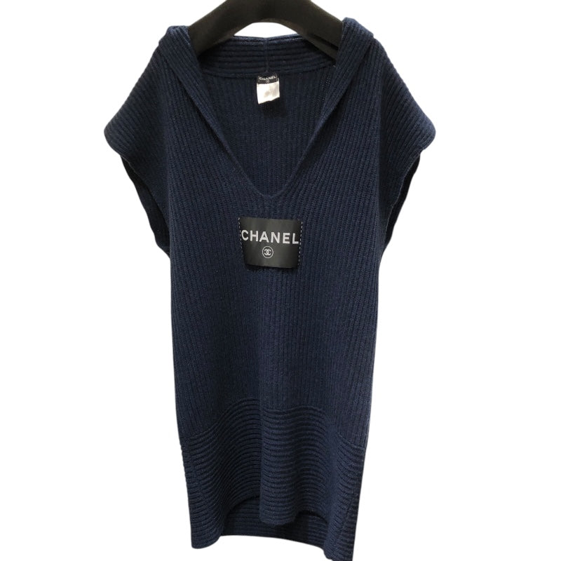 シャネル CHANEL ロゴラベル Uネックカシミヤニットワンピース P32448 カシミヤ レディース ワンピース