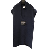 シャネル CHANEL ロゴラベル Uネックカシミヤニットワンピース P32448 カシミヤ レディース ワンピース