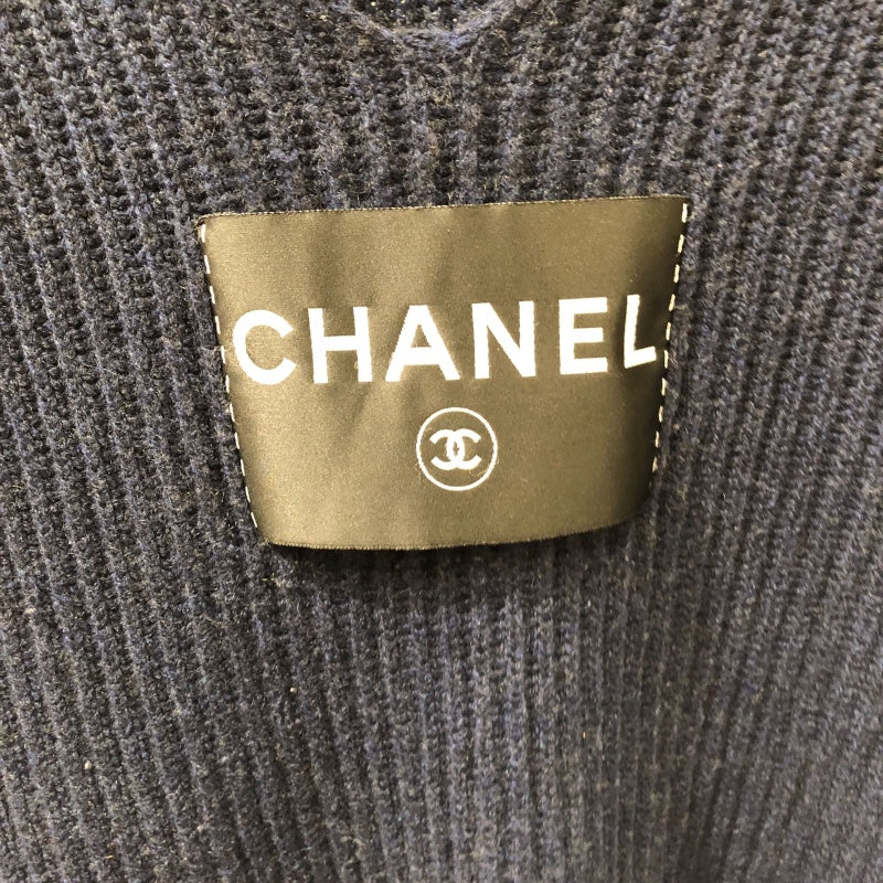 シャネル CHANEL ロゴラベル Uネックカシミヤニットワンピース P32448 カシミヤ レディース ワンピース