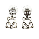 シャネル CHANEL キャッチモチーフピアス メタル/ラインストーン アクセサリー