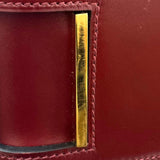 エルメス HERMES エスカパーダ □F刻印 ルージュアッシュ ゴールド金具 ボックスカーフ レディース ハンドバッグ