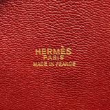 エルメス HERMES エスカパーダ □F刻印 ルージュアッシュ ゴールド金具 ボックスカーフ レディース ハンドバッグ