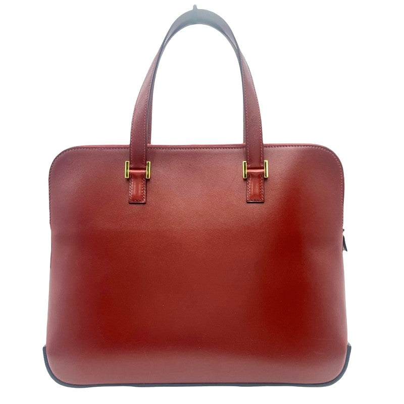 エルメス HERMES エスカパーダ □F刻印 ルージュアッシュ ゴールド金具 ボックスカーフ レディース ハンドバッグ