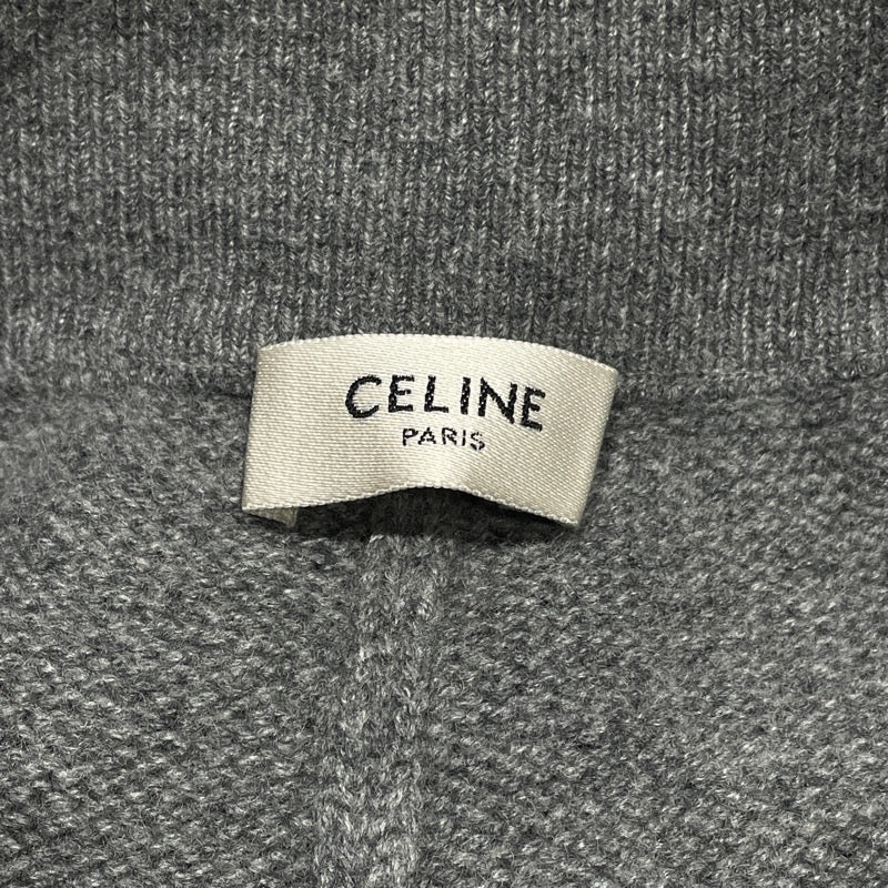 セリーヌ CELINE ロゴローコードニットジョガーパンツ 2A54Q402P グレー ウール メンズ パンツ
