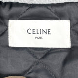 セリーヌ CELINE ロゴフーデッド チェックシャツ ジャケット 2W68A089L ベージュ ウール メンズ その他アウター