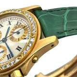 カルティエ Cartier サントス ロンド アビエーターM WM400151 ホワイト K18PG クオーツ レディース 腕時計