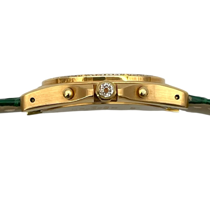 カルティエ Cartier サントス ロンド アビエーターM WM400151 ホワイト K18PG クオーツ レディース 腕時計
