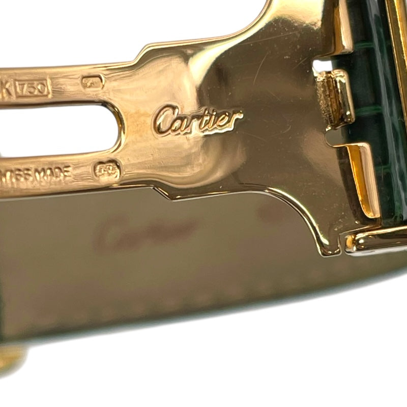 カルティエ Cartier サントス ロンド アビエーターM WM400151 ホワイト K18PG クオーツ レディース 腕時計