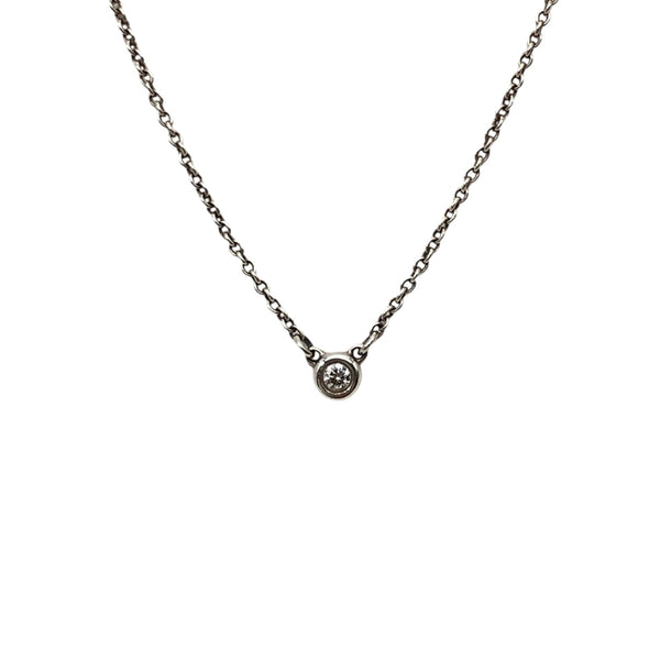 ティファニー TIFFANY＆CO バイザヤードネックレス SV925/ダイヤモンド ジュエリー