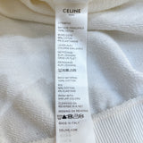 セリーヌ CELINE ロゴプリントスウェットパーカー 2Y753670Q ホワイト コットン メンズ パーカー