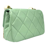 シャネル CHANEL マトラッセミニフラップ ショルダー AS4861 ライトグリーン ゴールド金具 ラムスキン レディース ショルダーバッグ