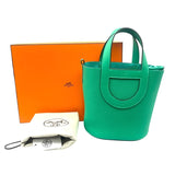 エルメス HERMES インザループ18 モノクローム K刻印 ミント トリヨンクレマンス レディース ハンドバッグ