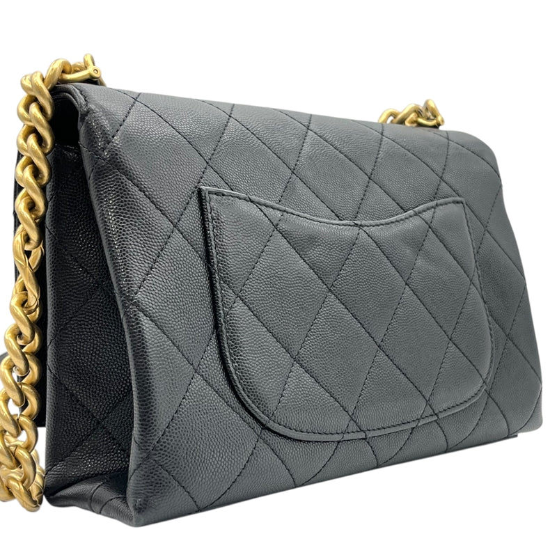シャネル CHANEL マトラッセ チェーンフラップバッグ AS2764 ブラック ゴールド金具 キャビアスキン レディース ショルダーバッグ