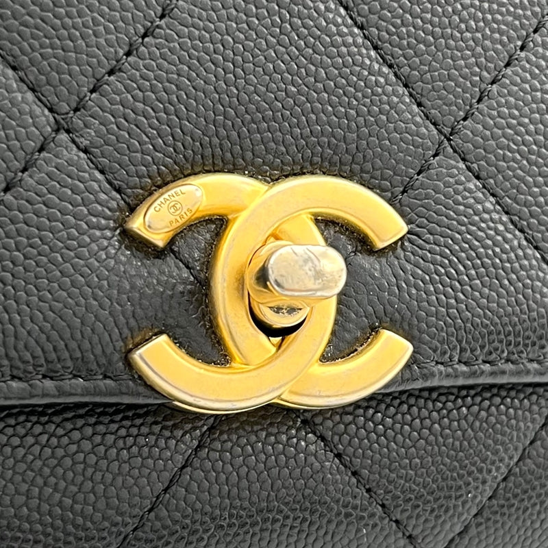 シャネル CHANEL マトラッセ チェーンフラップバッグ AS2764 ブラック ゴールド金具 キャビアスキン レディース ショルダーバッグ