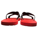 クリスチャン・ルブタン Christian louboutin Loubi クロスラバーサンダル レッド ラバー メンズ サンダル
