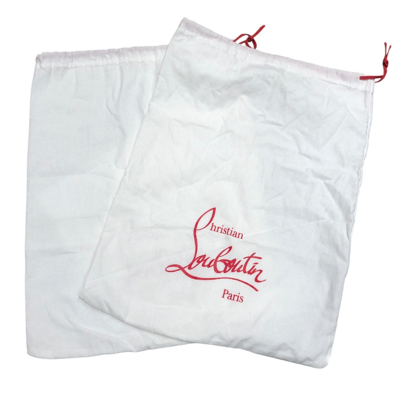 クリスチャン・ルブタン Christian louboutin Loubi クロスラバーサンダル レッド ラバー メンズ サンダル