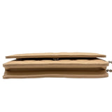 シャネル CHANEL マトラッセ チェーンウォレット AP0250 ベージュ シルバー金具 キャビアスキン レディース ショルダーバッグ