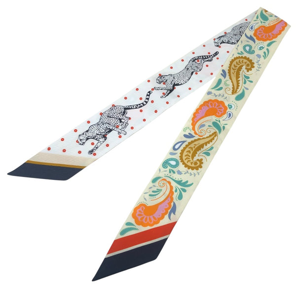 エルメス HERMES ツイリー GUEPARDS BANDANA マルチカラー