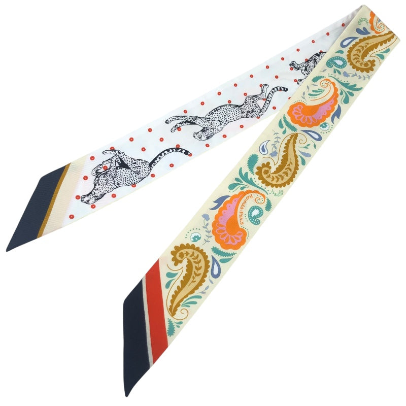 エルメス HERMES ツイリー GUEPARDS BANDANA マルチカラー
