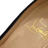 クリスチャン・ルブタン Christian louboutin オープントゥサンダル ネイビー×ブラック PVC レディース サンダル