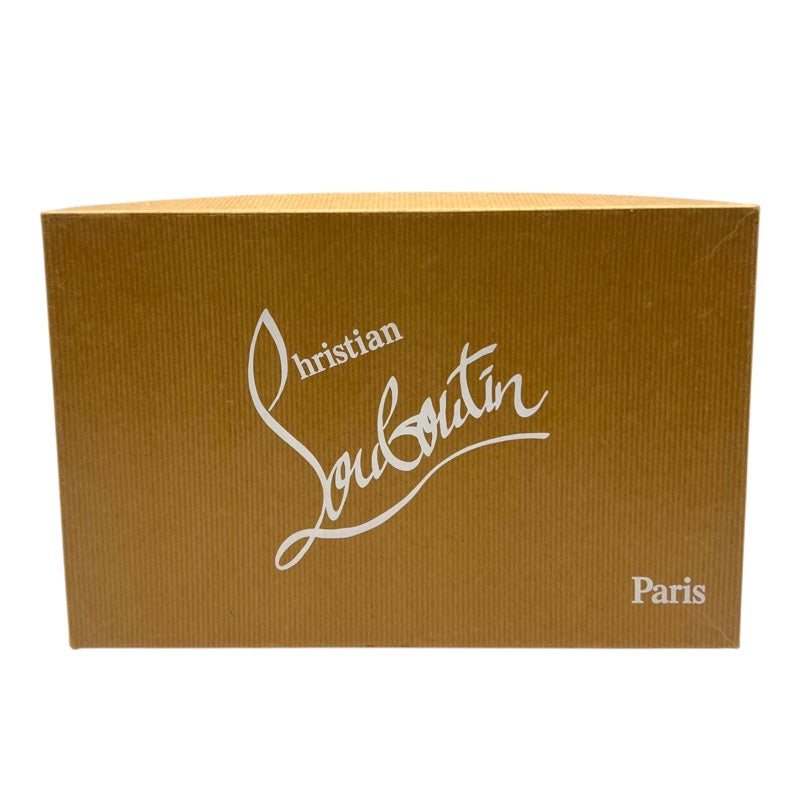 クリスチャン・ルブタン Christian louboutin オープントゥサンダル ネイビー×ブラック PVC レディース サンダル