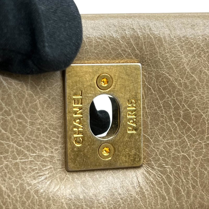 シャネル CHANEL マトラッセ チェーントート ベージュ×クレージュ ゴールド金具 ラムスキン レディース トートバッグ