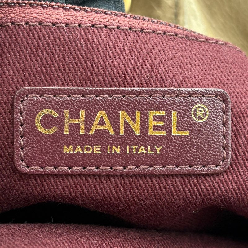 シャネル CHANEL マトラッセ チェーントート ベージュ×クレージュ ゴールド金具 ラムスキン レディース トートバッグ