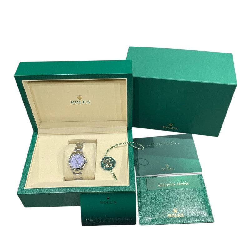 ロレックス ROLEX オイスターパーペチュアル28 ラベンター 276200 ラベンダー SS 自動巻き レディース 腕時計