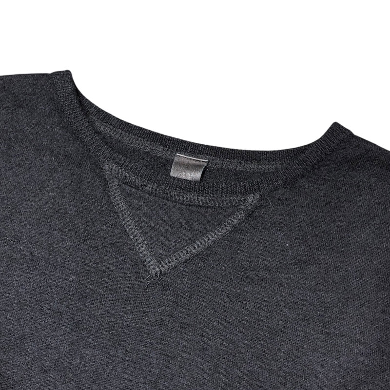 クロムハーツ CHROME HEARTS CHプラスパッチ 長袖ニットシャツ ブラック カシミヤ メンズ ニット