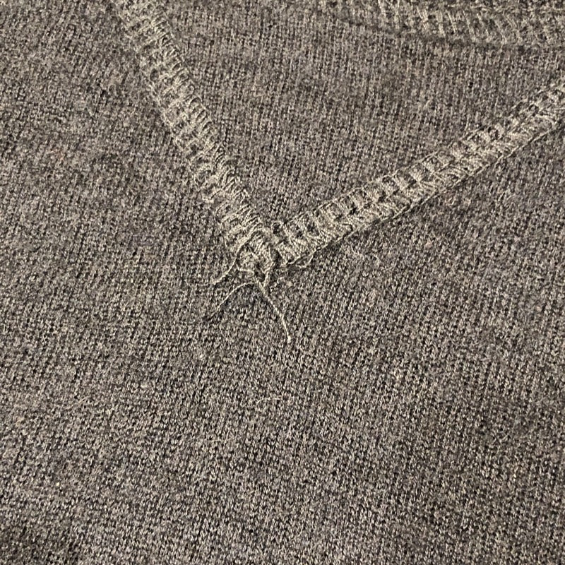 クロムハーツ CHROME HEARTS CHプラスパッチ 長袖ニットシャツ ブラック カシミヤ メンズ ニット