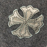 クロムハーツ CHROME HEARTS CHプラスパッチ 長袖ニットシャツ ブラック カシミヤ メンズ ニット