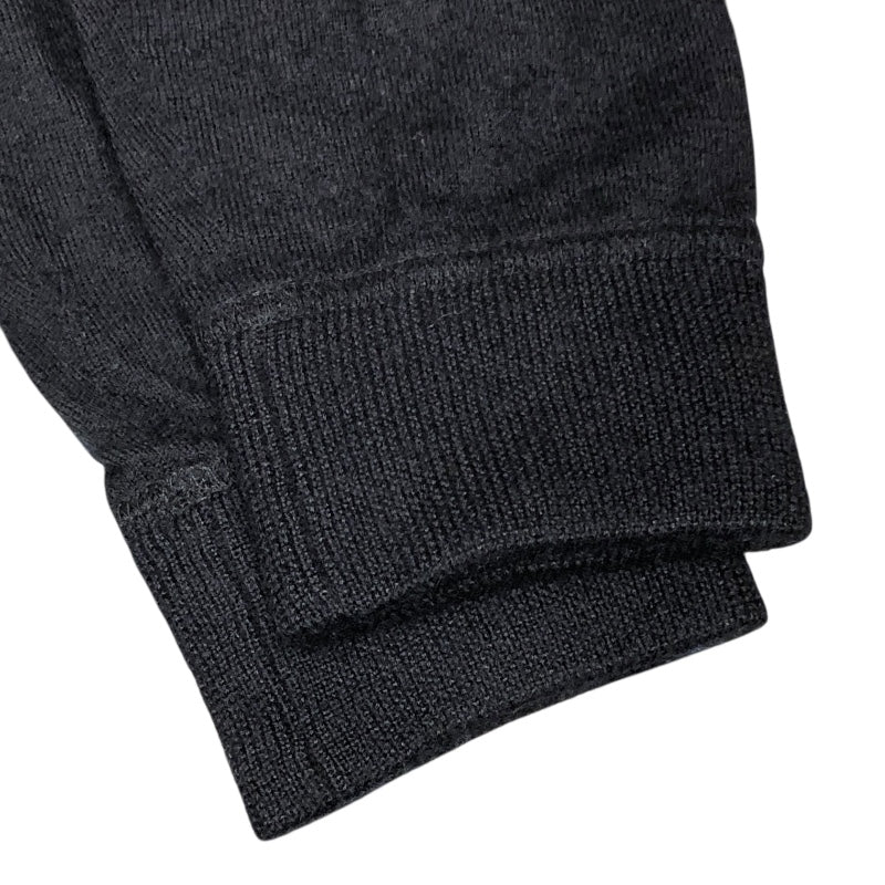 クロムハーツ CHROME HEARTS CHプラスパッチ 長袖ニットシャツ ブラック カシミヤ メンズ ニット