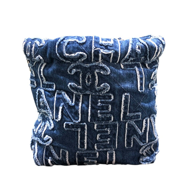 シャネル CHANEL CHANEL22ミニ AS3980 ブルー SV金具 デニム レディース ショルダーバッグ