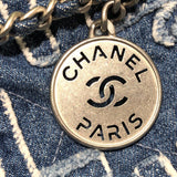 シャネル CHANEL CHANEL22ミニ AS3980 ブルー SV金具 デニム レディース ショルダーバッグ