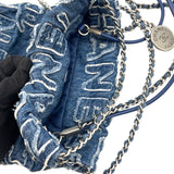 シャネル CHANEL CHANEL22ミニ AS3980 ブルー SV金具 デニム レディース ショルダーバッグ