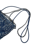 シャネル CHANEL CHANEL22ミニ AS3980 ブルー SV金具 デニム レディース ショルダーバッグ