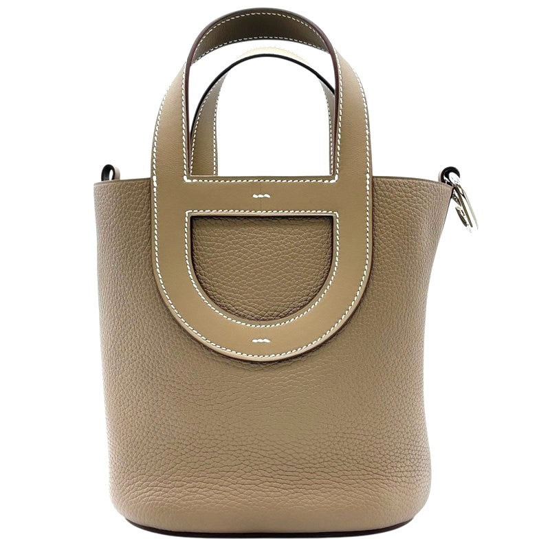 エルメス HERMES インザループ 18 B刻印 エトゥープ シルバー金具 トリヨン/スイフト レディース ハンドバッグ