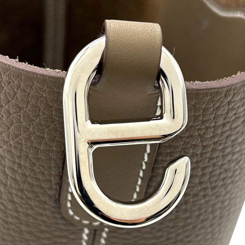 エルメス HERMES インザループ 18 B刻印 エトゥープ シルバー金具 トリヨン/スイフト レディース ハンドバッグ