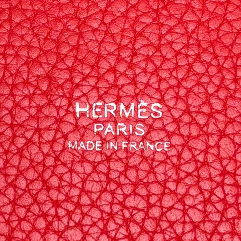 エルメス HERMES ピコタンロックPM Y刻印 ルージュクー シルバー金具 トリヨンクレマンス レディース ハンドバッグ