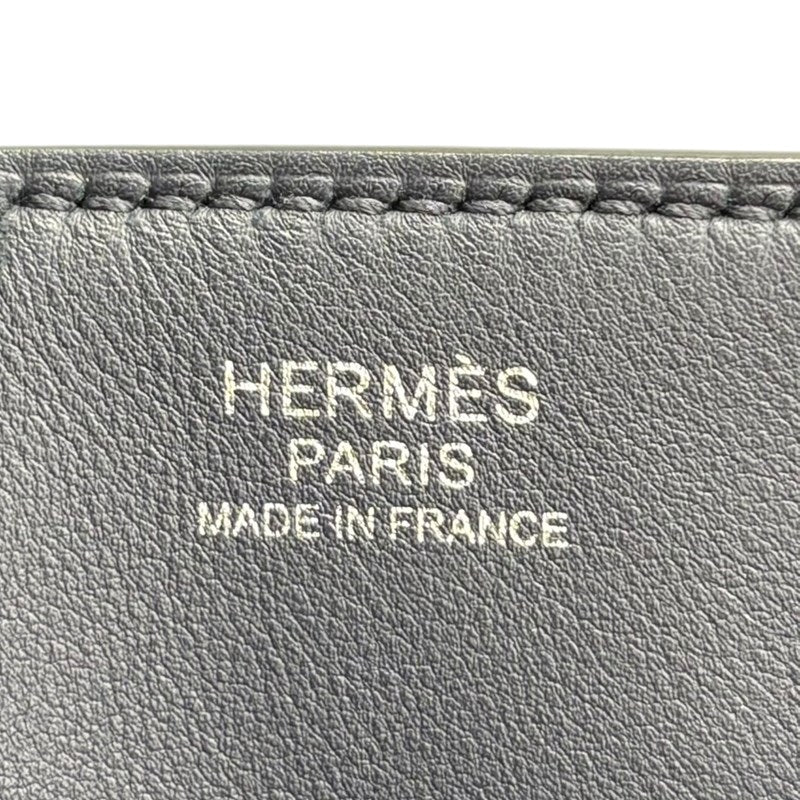 エルメス HERMES カバッシュ W刻印 ブルーニュイ シルバー金具 エヴァ―グレイン ユニセックス ショルダーバッグ