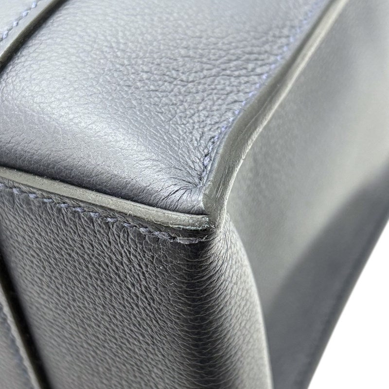 エルメス HERMES カバッシュ W刻印 ブルーニュイ シルバー金具 エヴァ―グレイン ユニセックス ショルダーバッグ