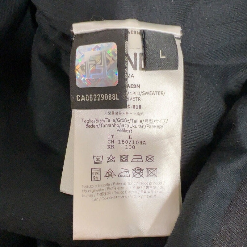 フェンディ FENDI ロゴジップパーカー　2020年AA FAF525 ブラック/イエロー ナイロン メンズ パーカー